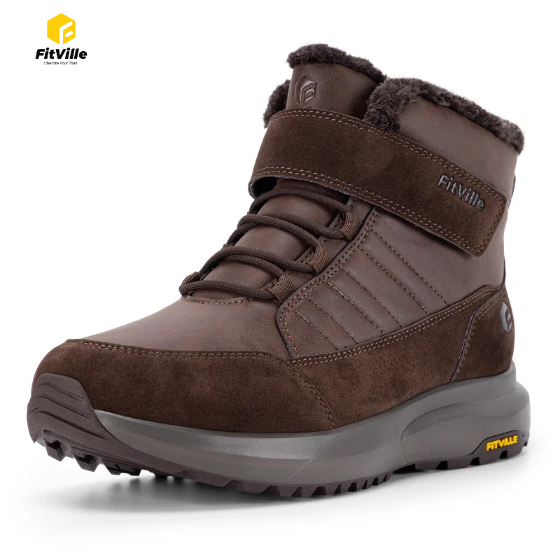 Men'S Shoes Water Resistant - Buty zimowe męskie FitVille o szerokim