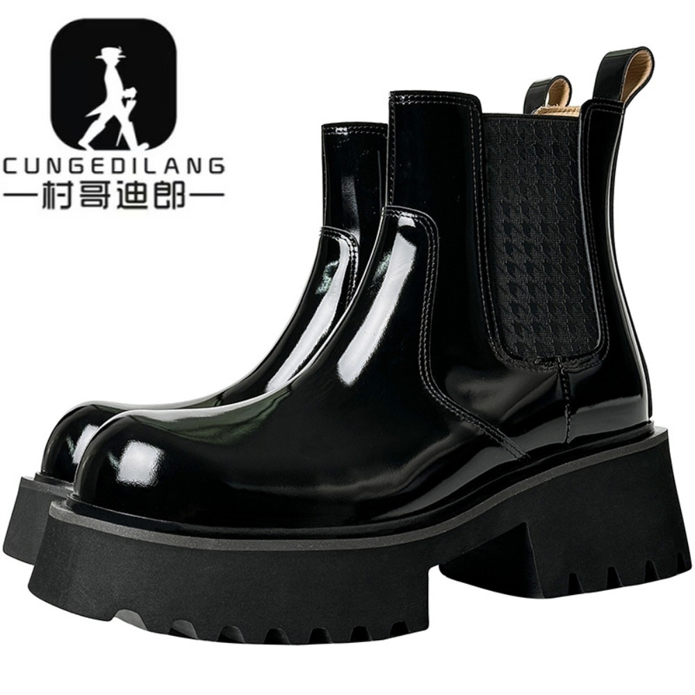 Men'S Shoes Increase Height - Męskie buty Chelsea na zimę, buty