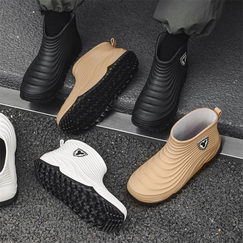Men'S Shoes Water Resistant - Męskie buty przeciwdeszczowe, modne, wodoodporne, antypoślizgowe,