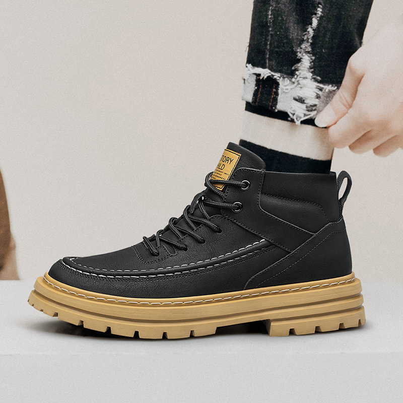 Men'S Shoes Water Resistant - Męskie buty podwyższające wzrost, gruba podeszwa,