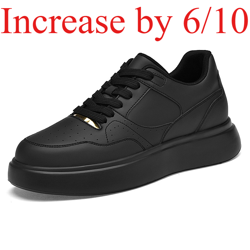 Men'S Shoes Increase Height - Męskie buty skate z ekologicznej skóry,