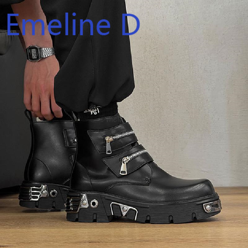 Men'S Shoes With Height Increase - Męskie buty typu high-top w stylu