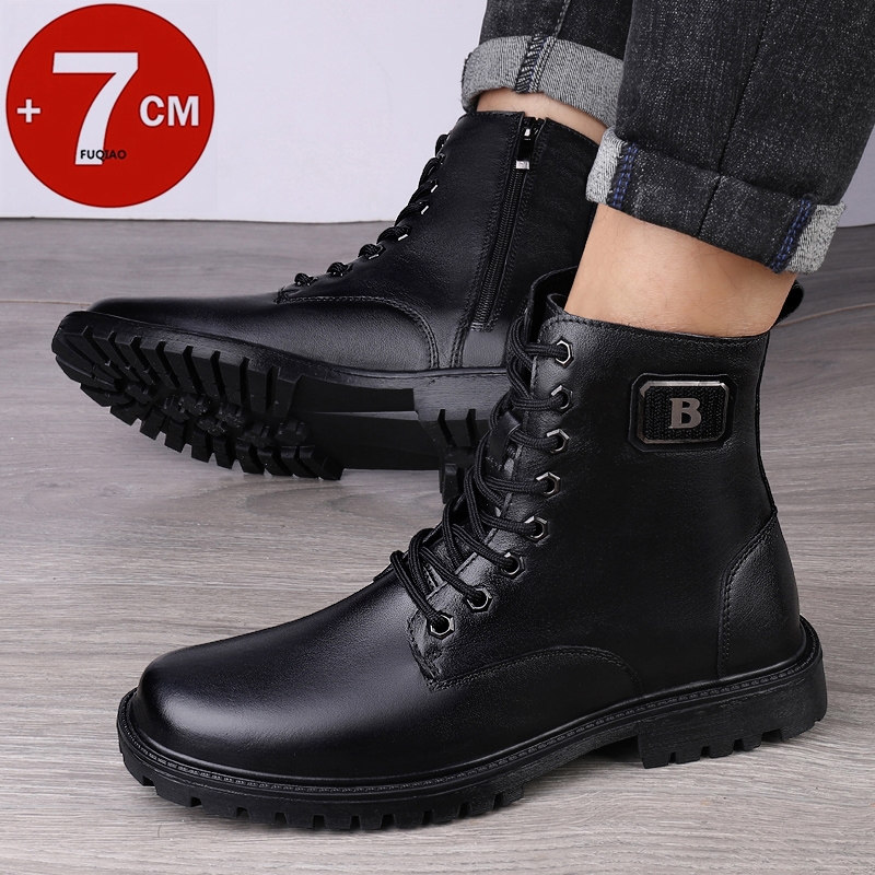 Męskie buty na koturnie ze skó – Men'S Shoes Increase Height recenzja i cena