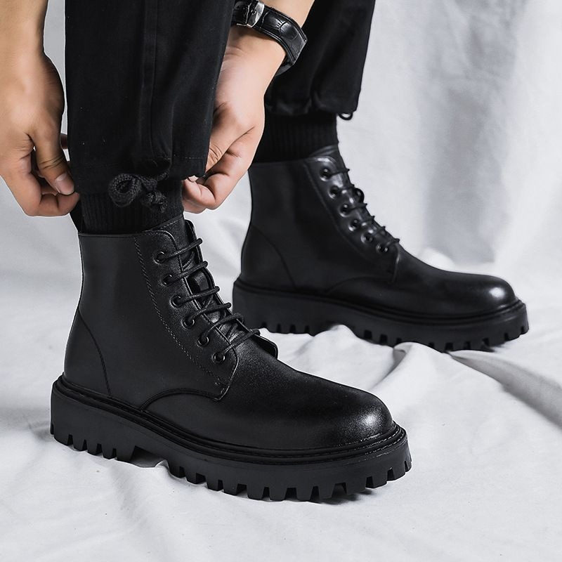 Męskie wysokie skórzane buty w – Men'S Shoes Increase Height recenzja i cena