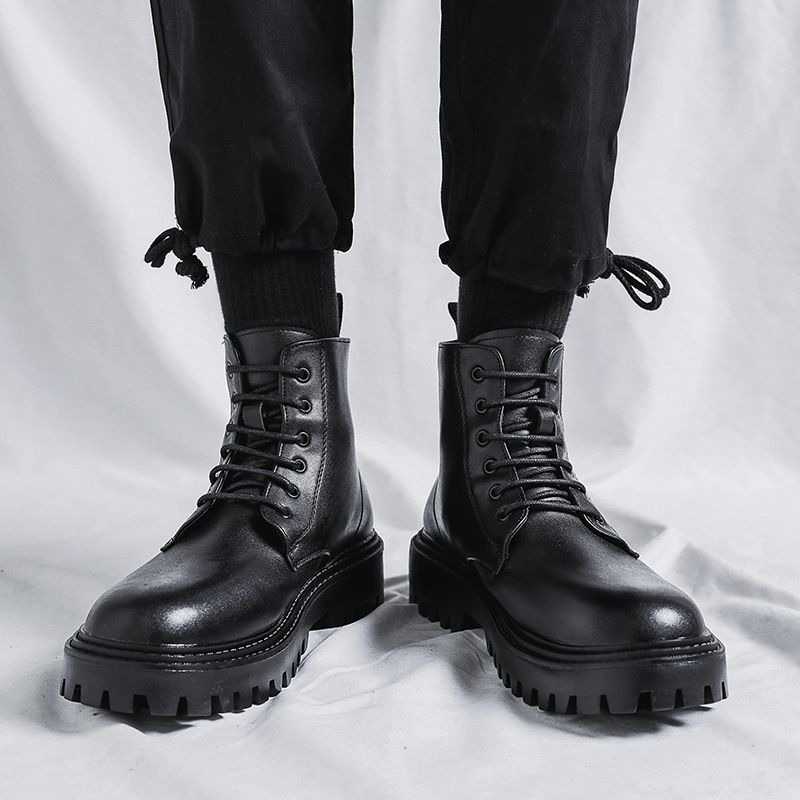 Męskie wysokie skórzane buty w – Men'S Shoes Increase Height recenzja i cena