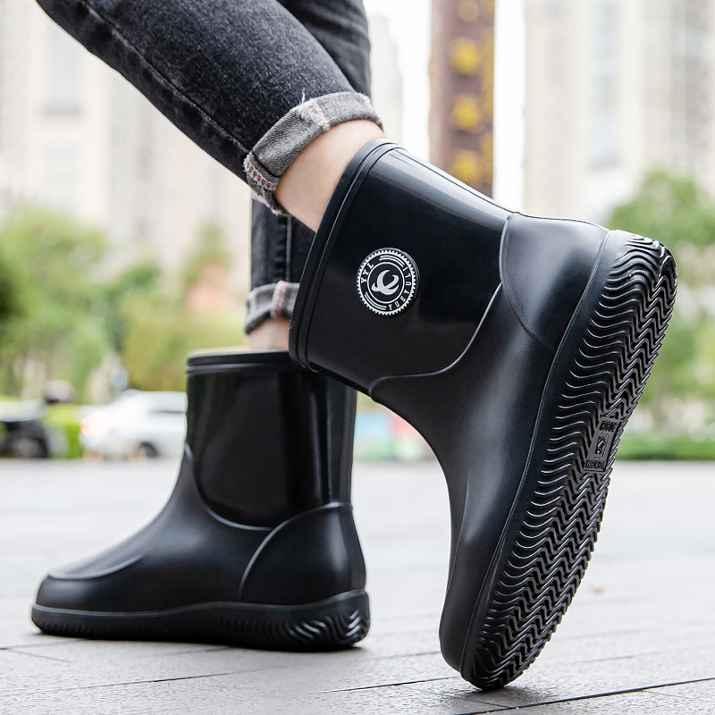 Męskie kalosze do połowy łydki – Men'S Shoes Water Resistant recenzja i cena