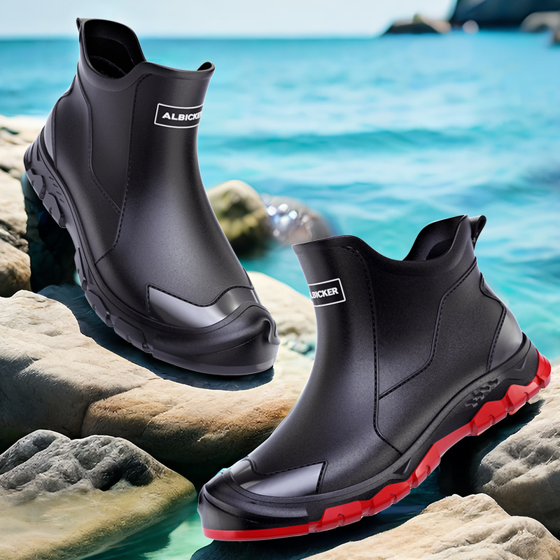 Męskie krótkie kalosze, miejsk – Men'S Shoes Water Resistant recenzja i cena